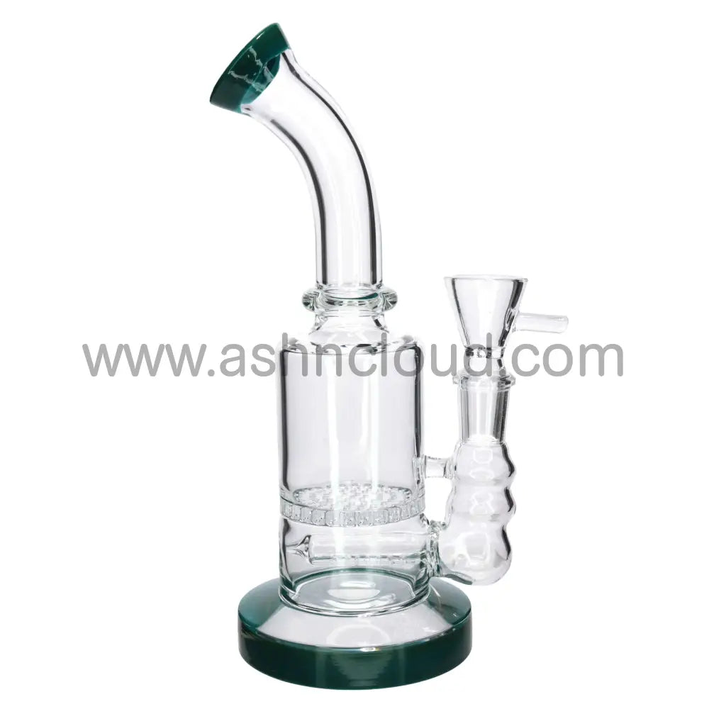 9 in - Classic Glass Bong 1 Honeycomb Big