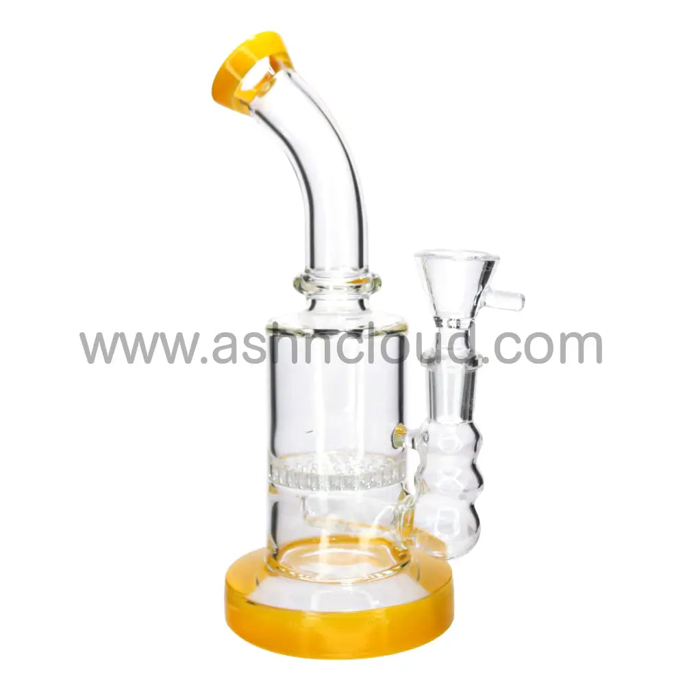 9 in - Classic Glass Bong 1 Honeycomb Big