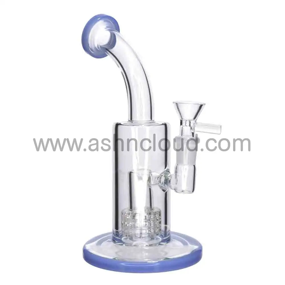 9 in - Classic Glass Bong Perc Color Top