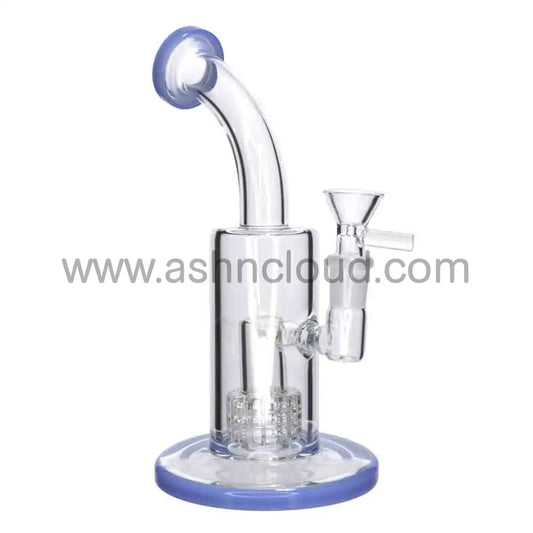 9 in - Classic Glass Bong Perc Color Top