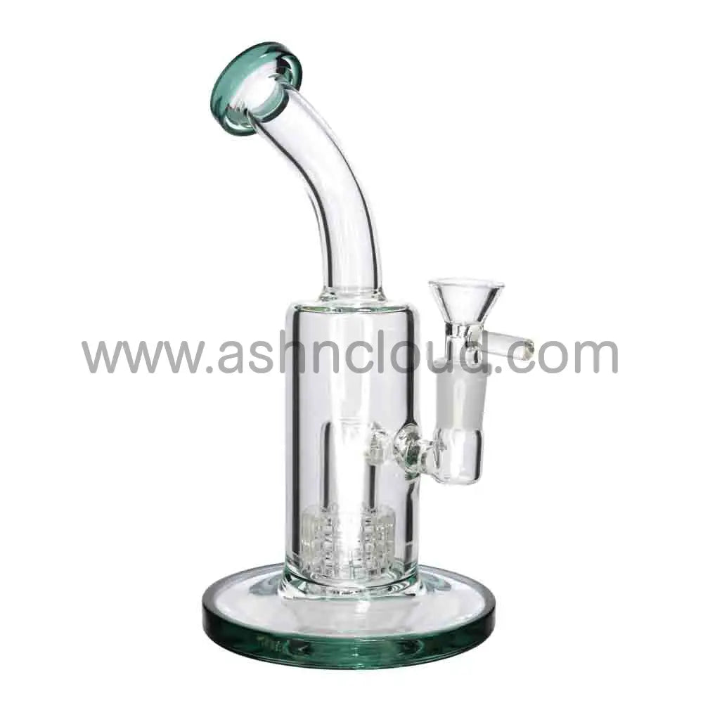 9 in - Classic Glass Bong Perc Color Top