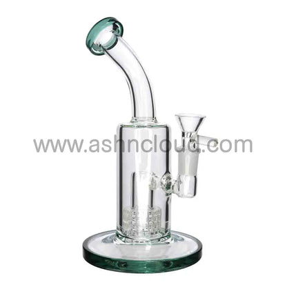 9 in - Classic Glass Bong Perc Color Top