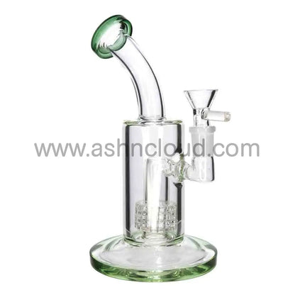 9 in - Classic Glass Bong Perc Color Top