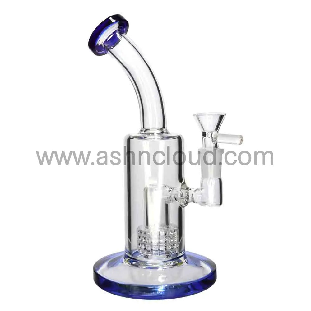 9 in - Classic Glass Bong Perc Color Top
