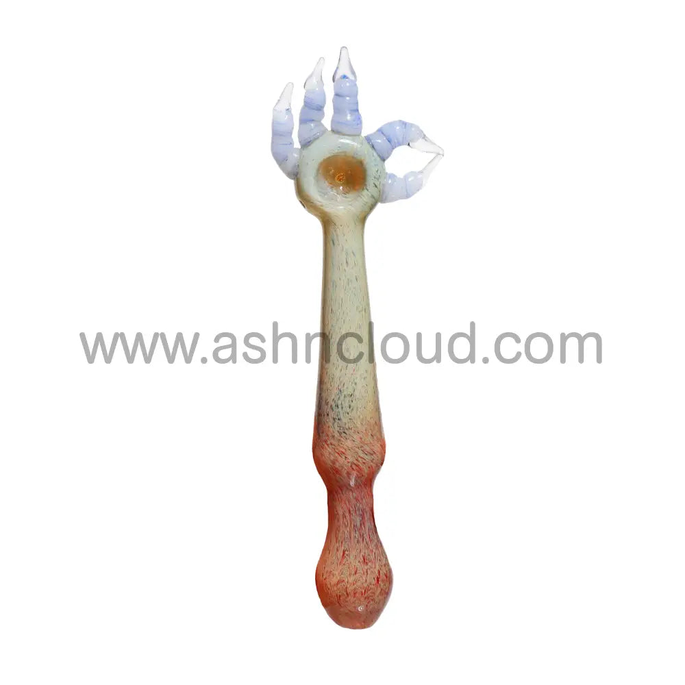 9 In - Creepy Hand Glass Pipe