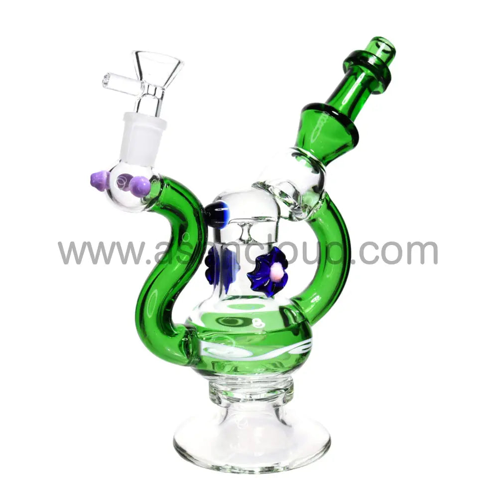 9 In - Fancy Bubbler Flower 6 Design