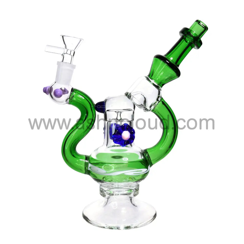 9 In - Fancy Bubbler Flower 6 Design