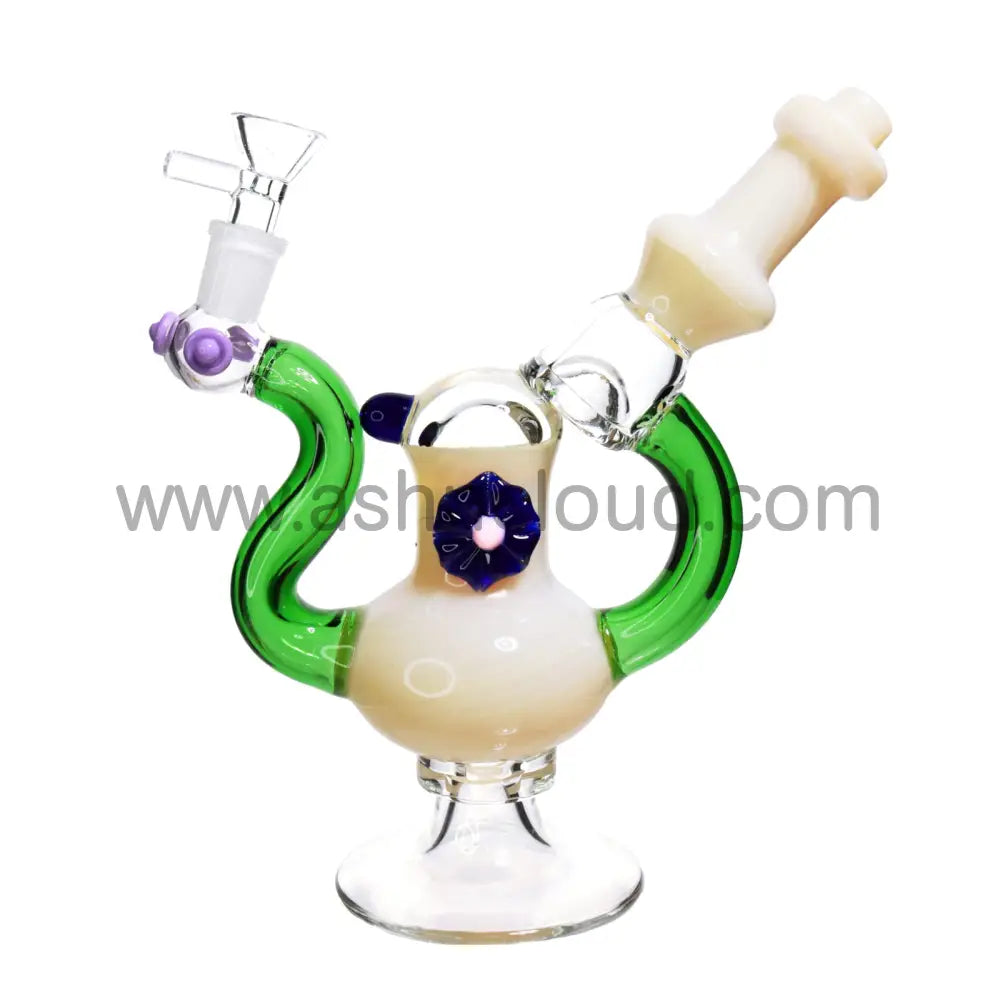 9 In - Fancy Bubbler Flower 6 Design