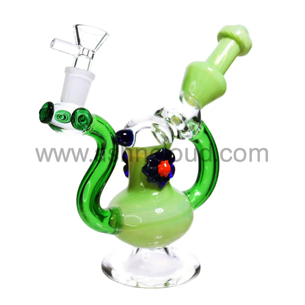 9 In - Fancy Bubbler Flower 6 Design