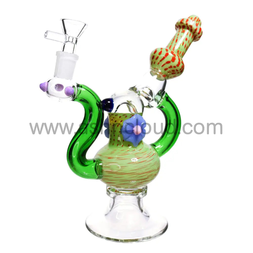 9 In - Fancy Bubbler Flower 6 Design