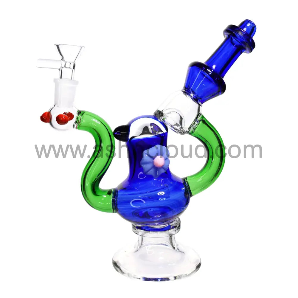 9 In - Fancy Bubbler Flower 6 Design