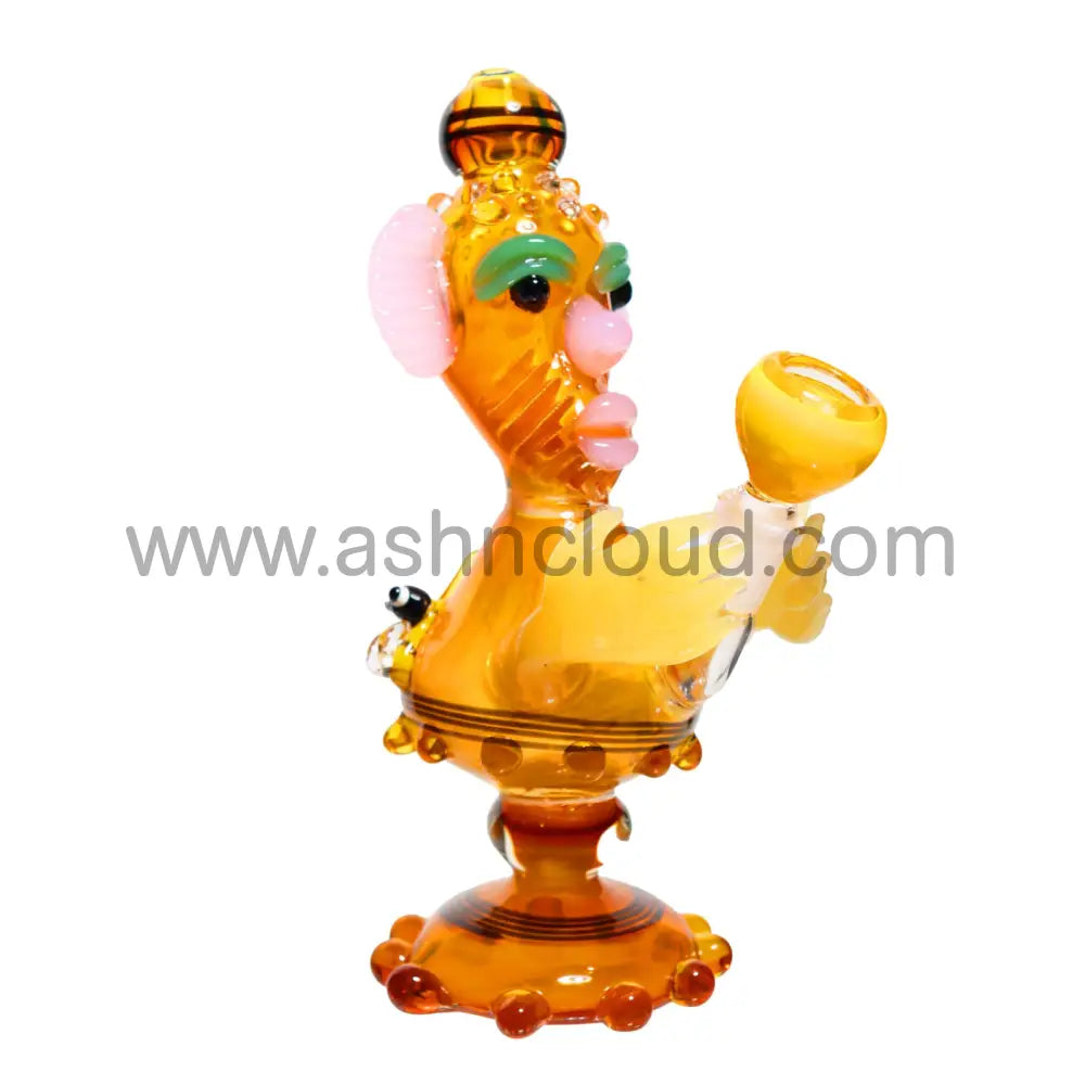 9 In - Fancy Glass Honey Monster Bubbler