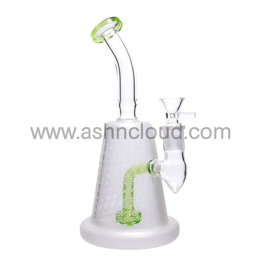 9 In - Frozen Color Perc Glass Bong