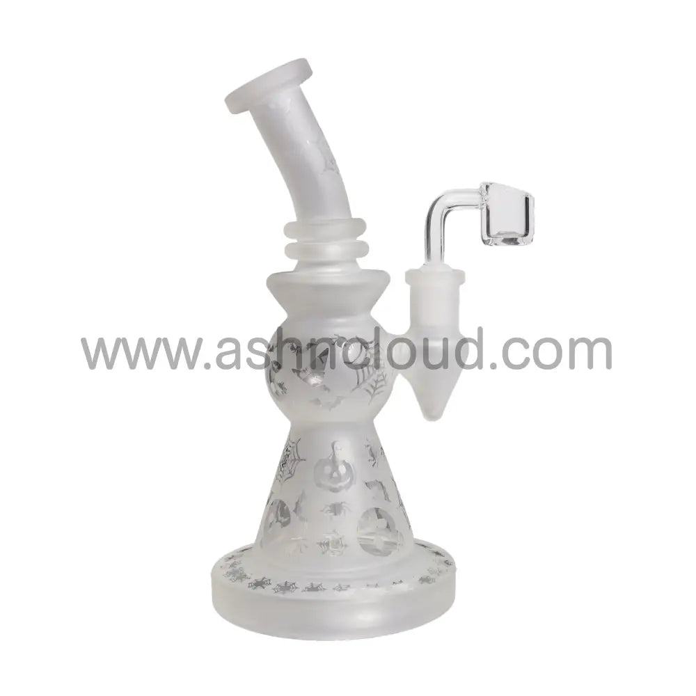 9 In - Frozen Patterns Cone Glass Bong