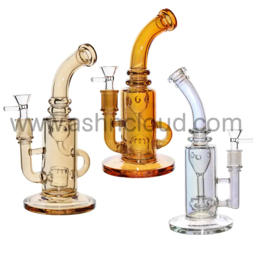 9 In - Iridescent Metalic Colors Glass Bong