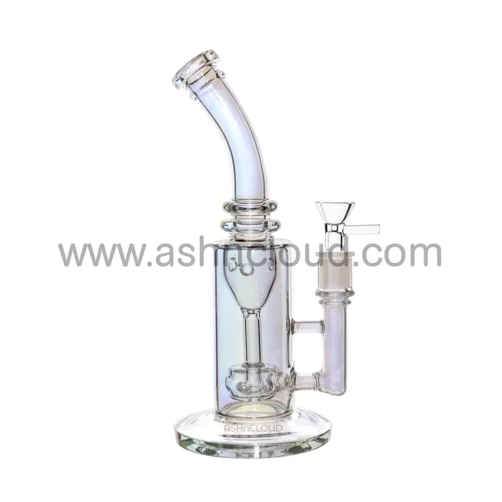 9 In - Iridescent Metalic Colors Glass Bong