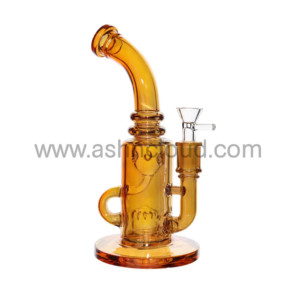 9 In - Iridescent Metalic Colors Glass Bong