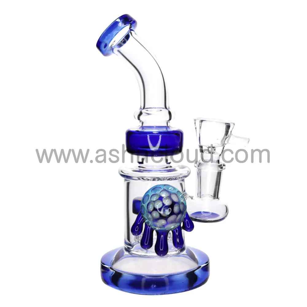 9 In - Multicolor Fancy Glass Water Pipe