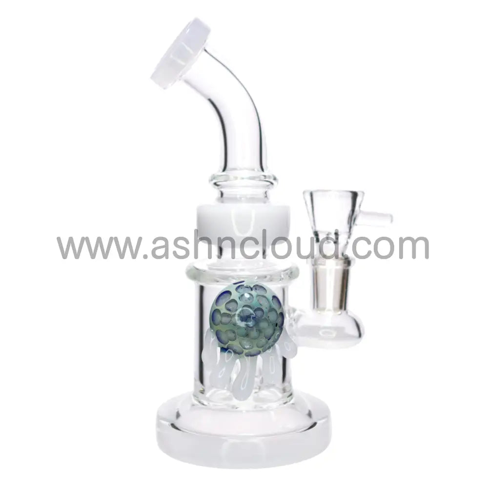 9 In - Multicolor Fancy Glass Water Pipe