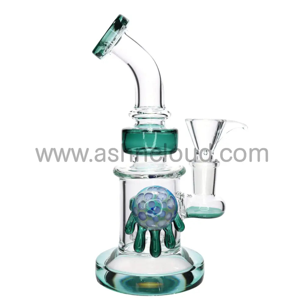 9 In - Multicolor Fancy Glass Water Pipe