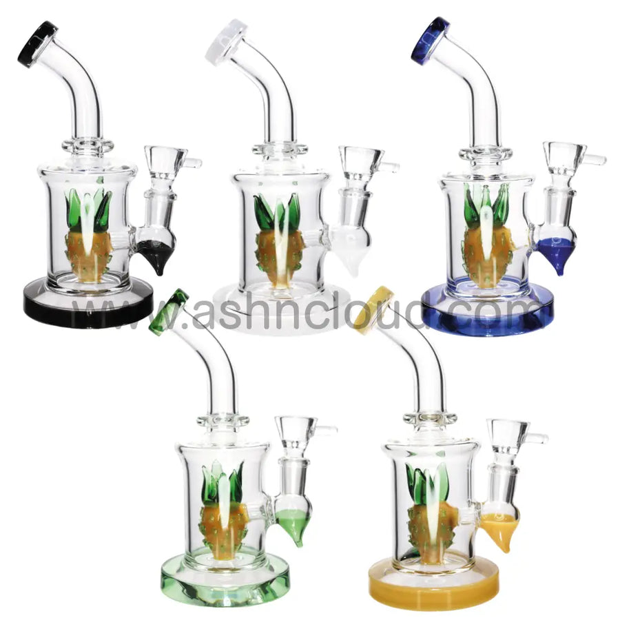 9 Inch Pineapple-Shaped Glass Bong