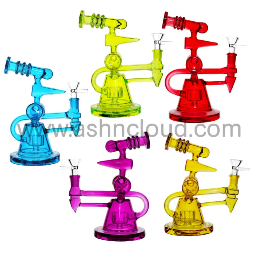 9 Inch Scientific Design Multicolor Glass Recycler