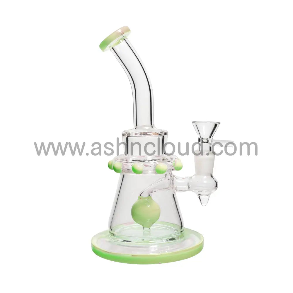 9 In - Slime Colors Vent Neck Glass Bong