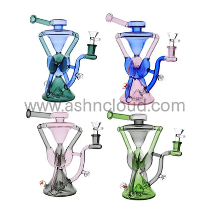 9 In - Super Fancy Multicolor Glass Recycler