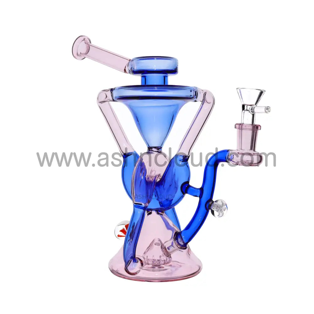 9 In - Super Fancy Multicolor Glass Recycler