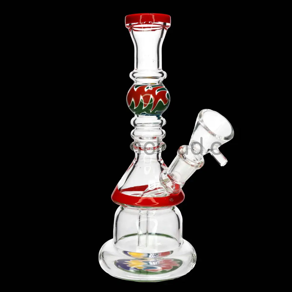9 in - Wig Wag Perc Glass Bong