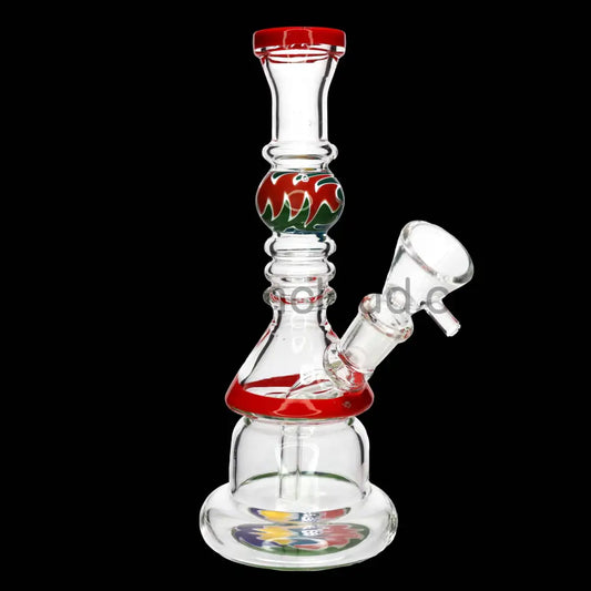 9 in - Wig Wag Perc Glass Bong