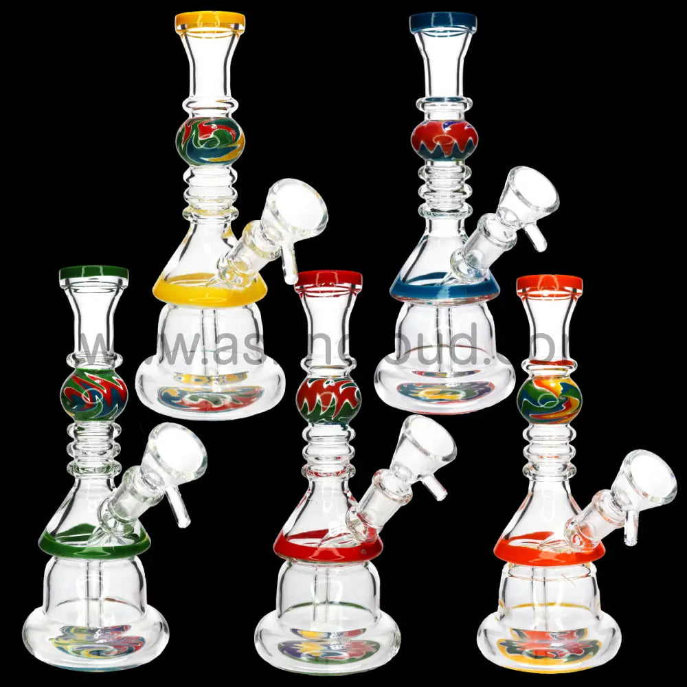 9 in - Wig Wag Perc Glass Bong