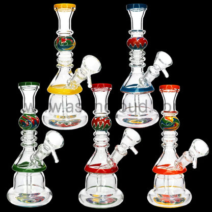 9 in - Wig Wag Perc Glass Bong