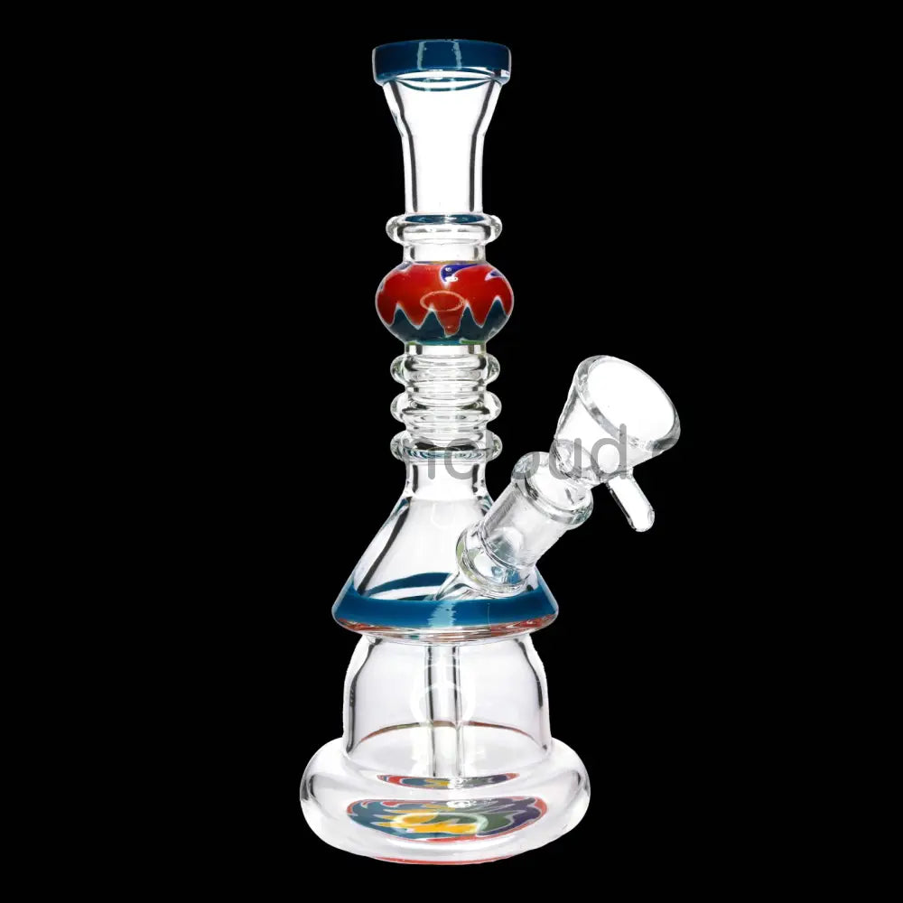 9 in - Wig Wag Perc Glass Bong
