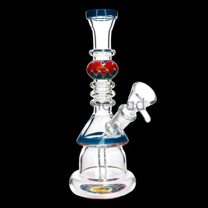 9 in - Wig Wag Perc Glass Bong