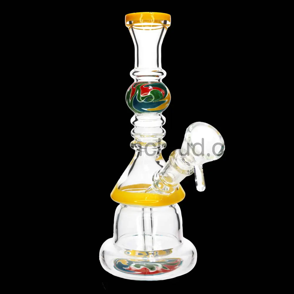 9 in - Wig Wag Perc Glass Bong
