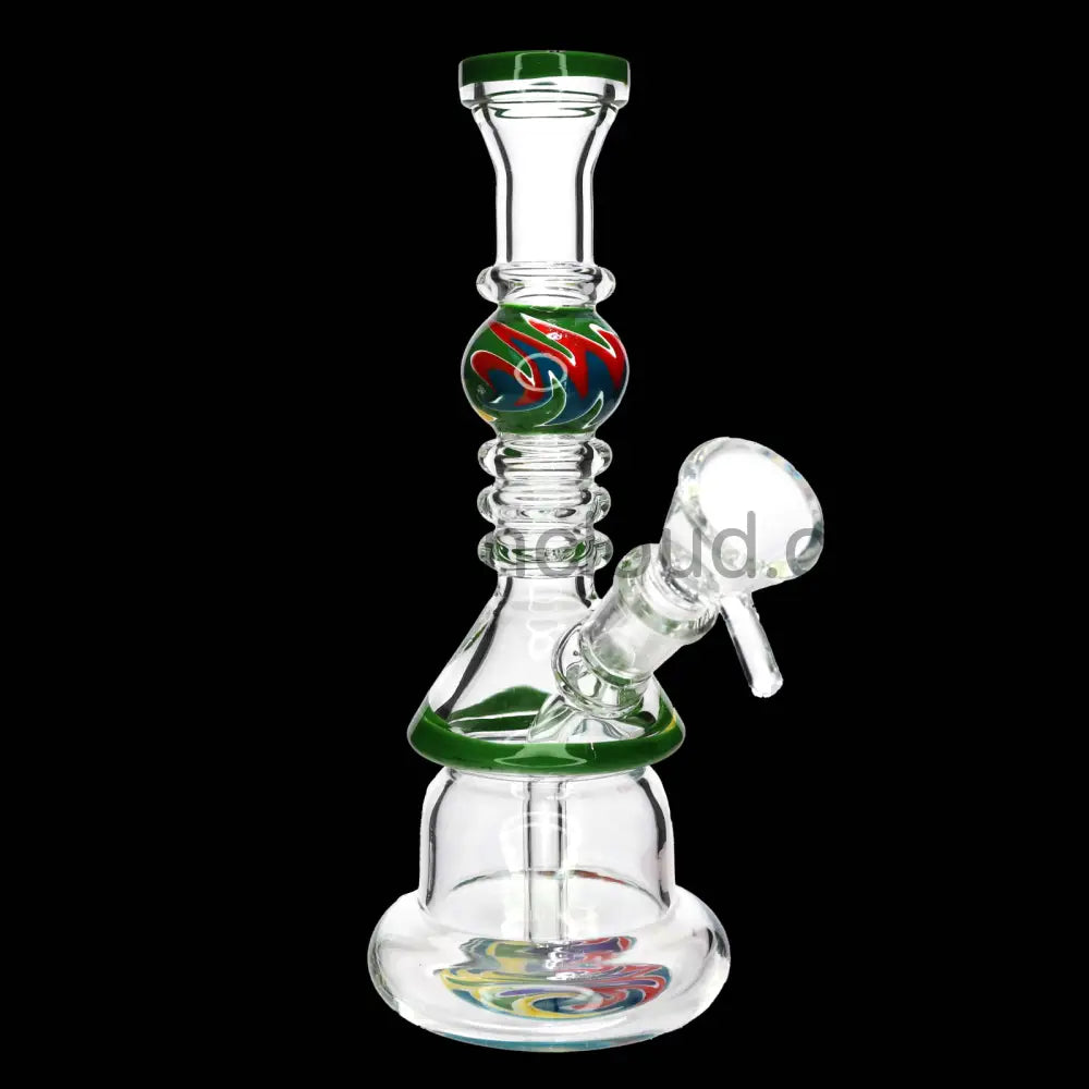 9 in - Wig Wag Perc Glass Bong