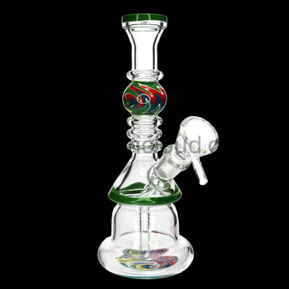 9 in - Wig Wag Perc Glass Bong