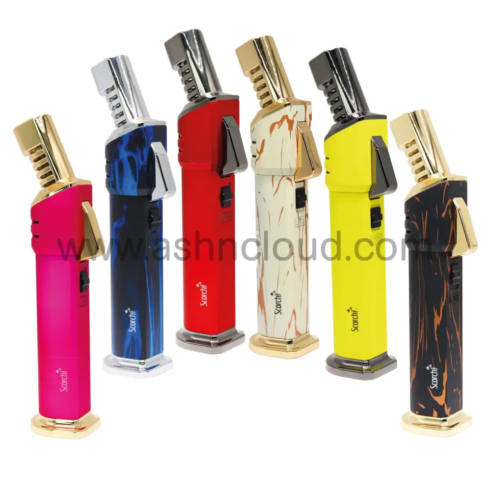 9 Pcs - Angled Jet Fancy Scorch Torch With Display $10 Each