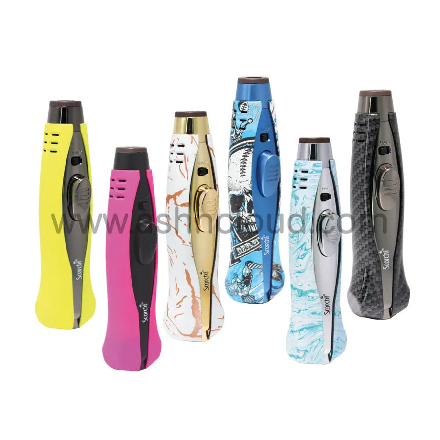 Curvy Multicolor Pattern Scorch Torch, 9-Piece