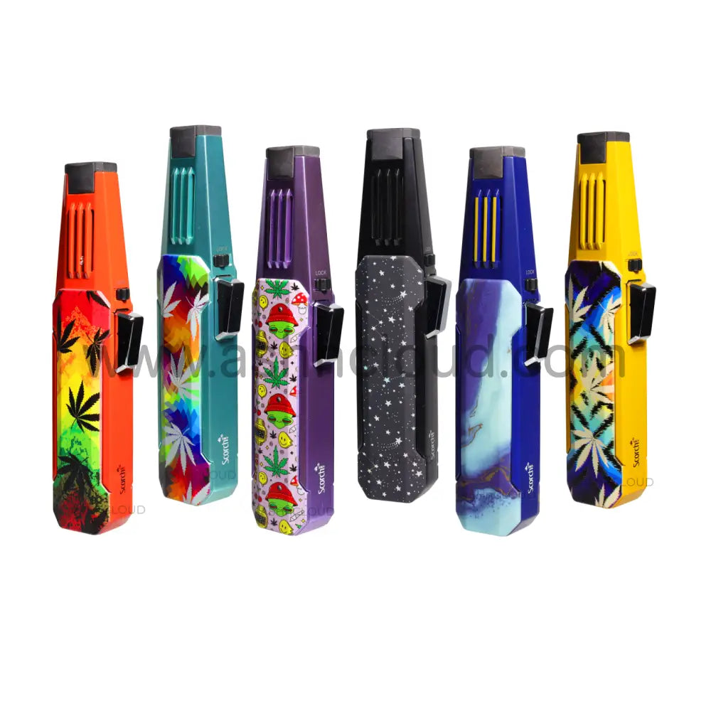 9 Pcs - Dab Scorch Torch Alien-Weed Design With Display $11 Each