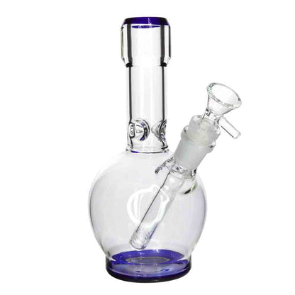8" Color Base Glass Bong with Diffused Downstem – Wholesale Water Pipe