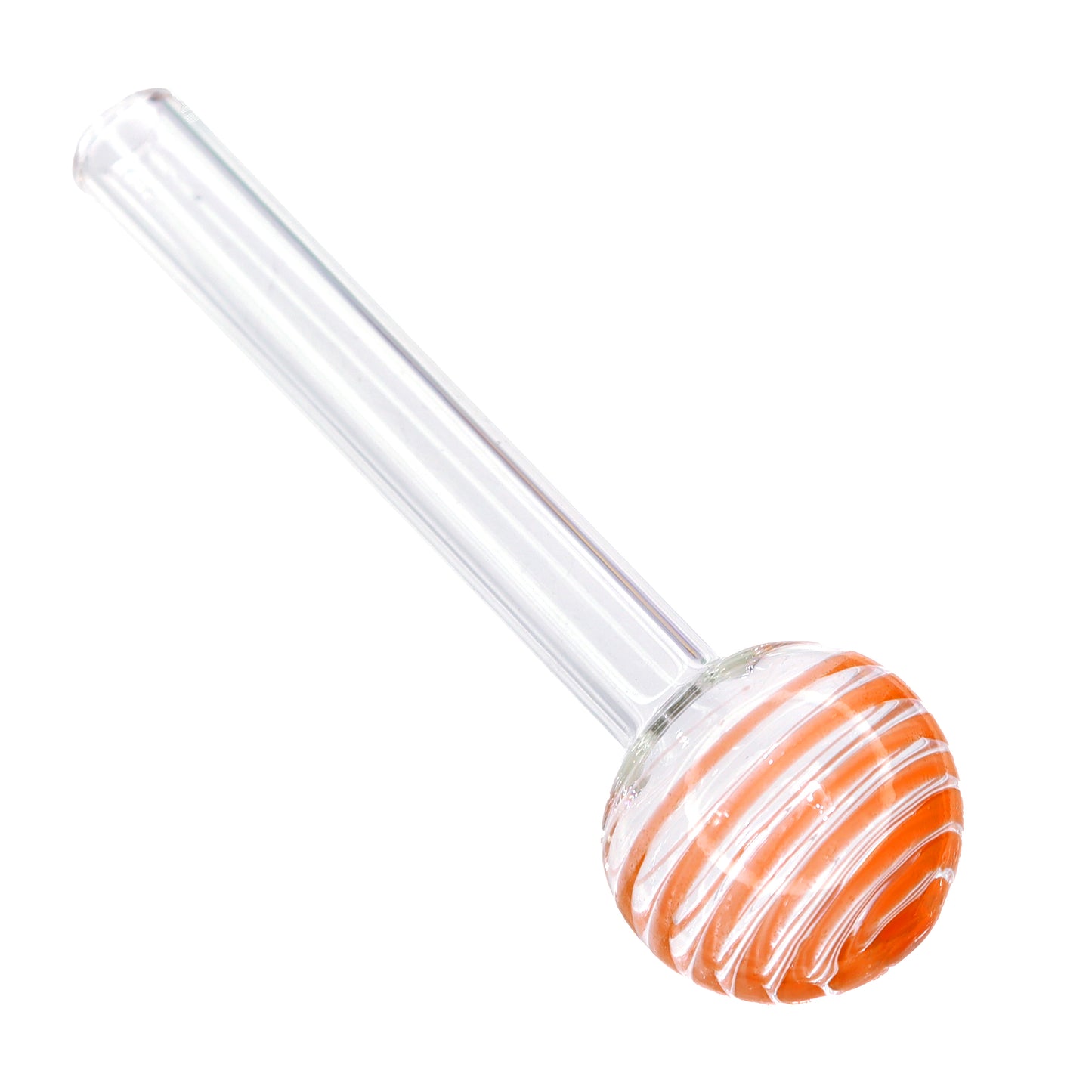 4 in - Multicolor Twisted Head Oil Burner Clear Body