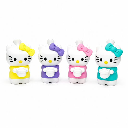 Cute Cat Character Silicone Hand Pipe – Assorted Colors Wholesale