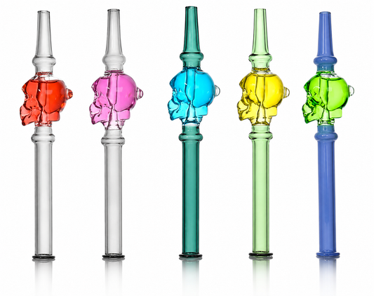 Skull Design Glass Nectar Collector – Assorted Colors Wholesale