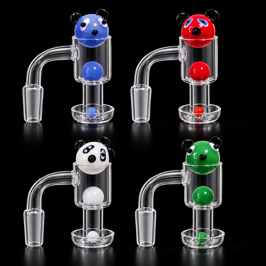 14mm Bear Multicolor Quartz Banger Terp Slurper