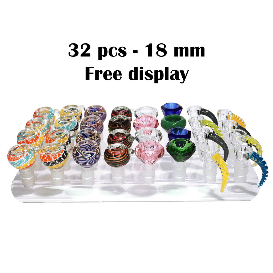 18mm Wholesale Bowl Trade Deal 10, 32-Piece Mix