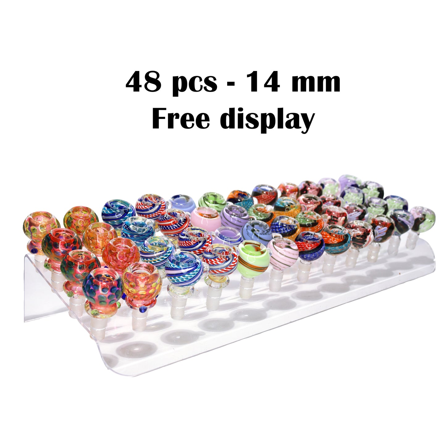 14 mm - TRADE 03: 48 PCS X $3.50 ea - FREE DISPLAY!!