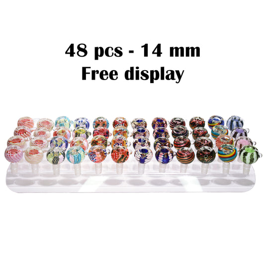 14 mm - TRADE 02: 48 PCS X $3.50 ea - FREE DISPLAY!!