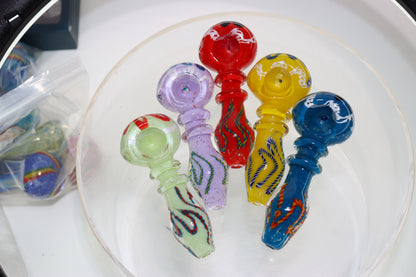 52 pcs – NEW JAR #13 Glass Hand Pipe Spoon $4.25 each